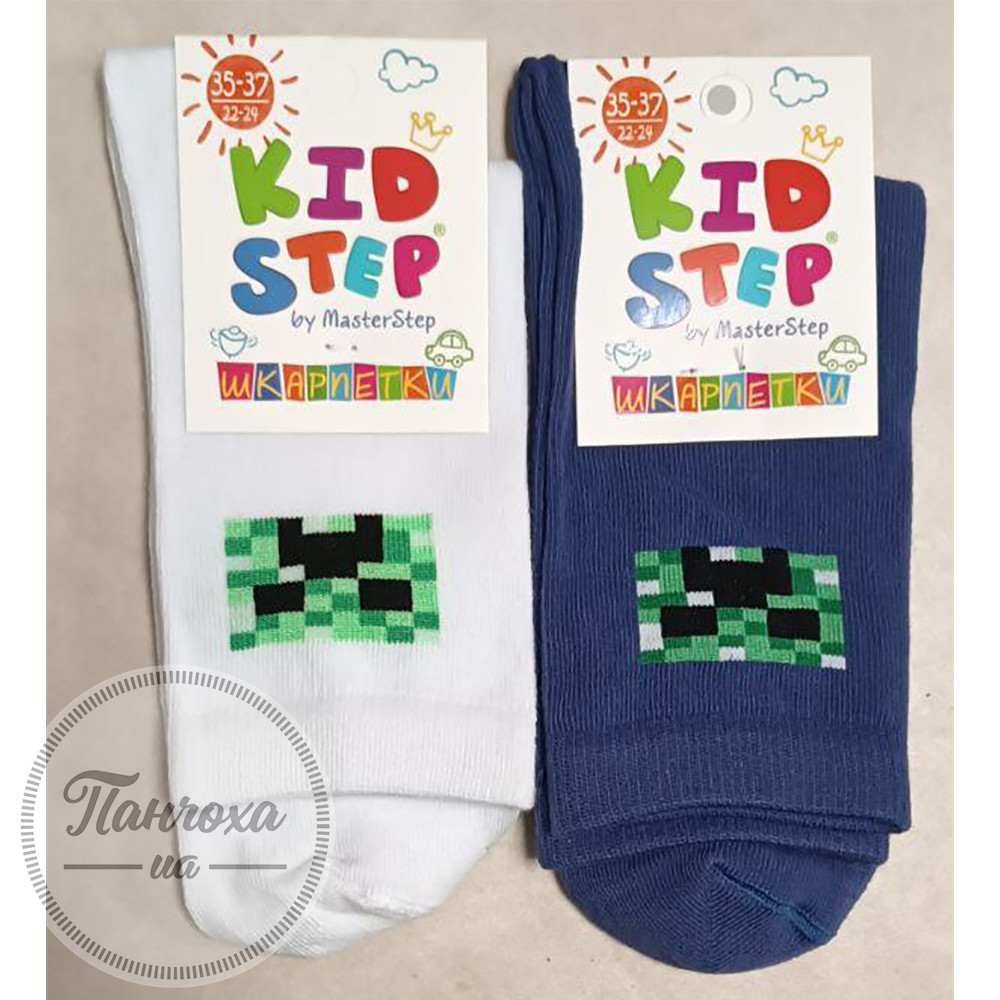 Носки Детские Master Step 0038 (Minecraft) р. 26-28 (16-18) Белый Носки Детские Master Step 0038 (Minecraft) р. 26-28 (16-18) Белый