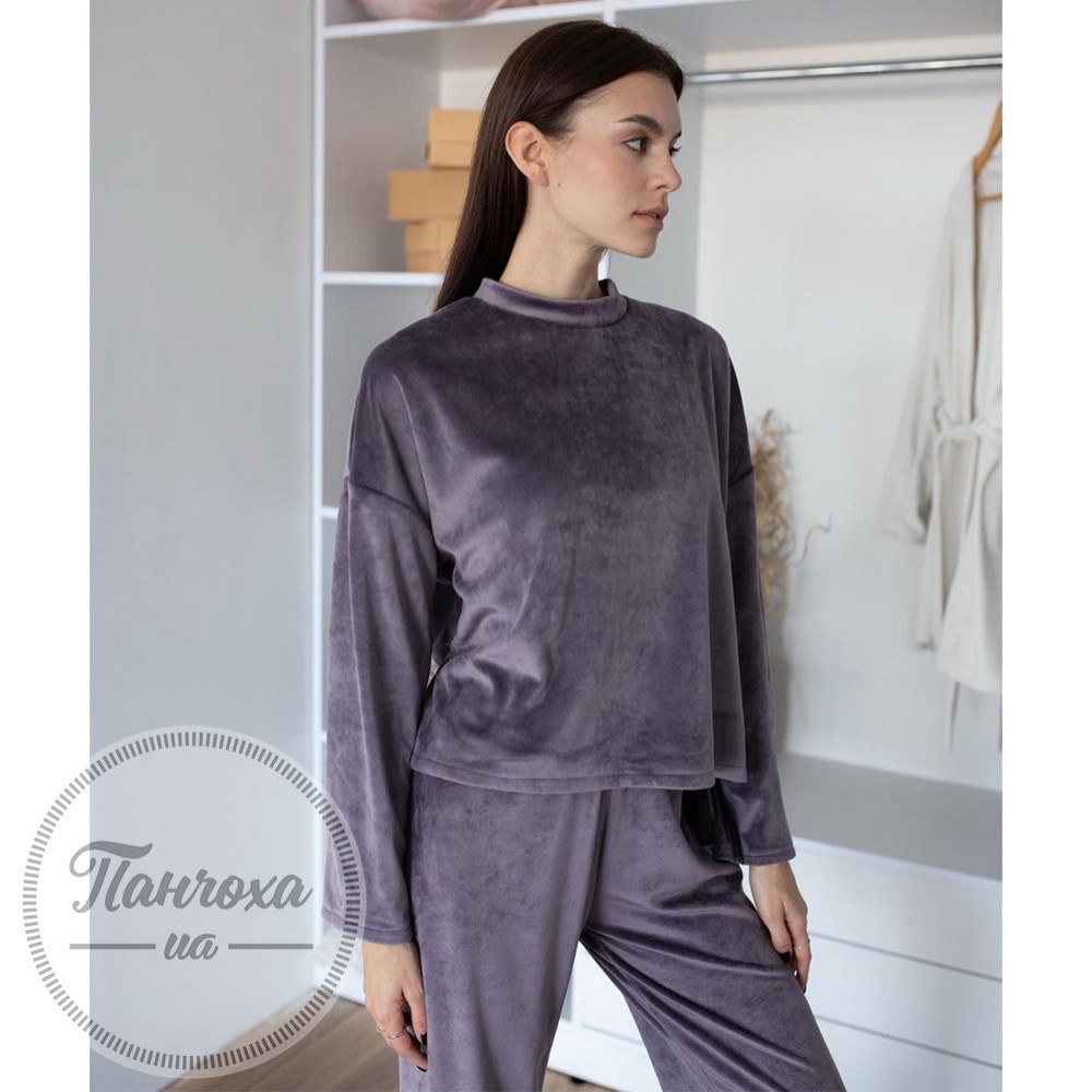 Комплект білизни жіночий SINEL велюр (кофта+штани) р.M Фіолетовий