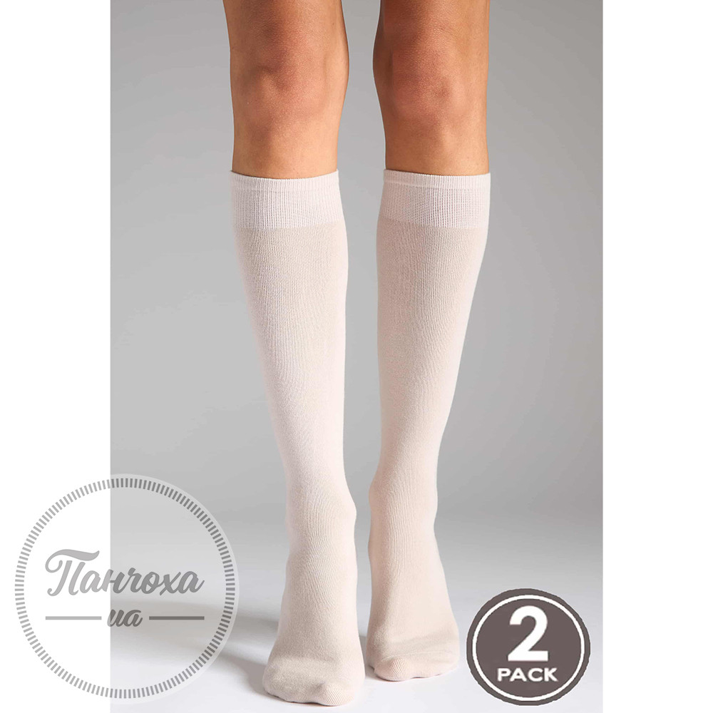 Полупанчохи женские LEGS KNEE HIGH 108 (2 пары) р. 36-40 Milk / pudra Полупанчохи женские LEGS KNEE HIGH 108 (2 пары) р. 36-40 Milk / pudra