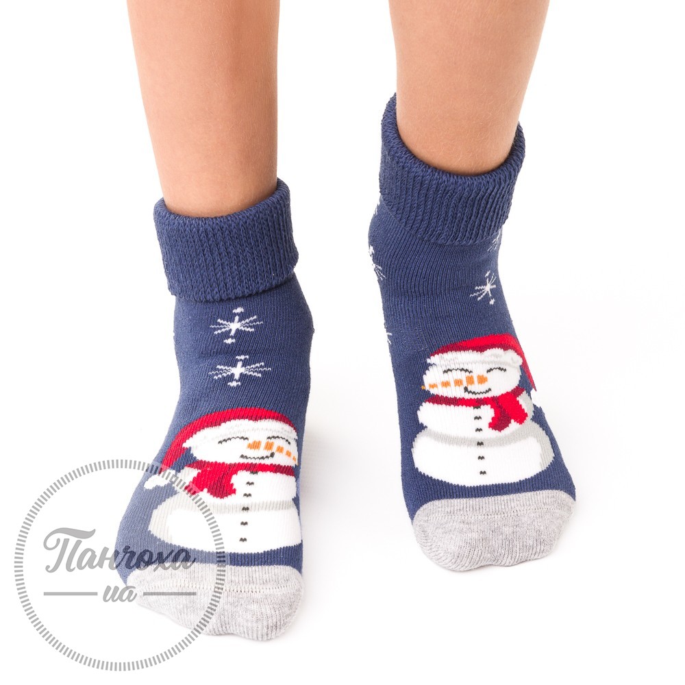 Шкарпетки дитячі STEVEN 154 (Сніговик 1) р.23-25 Джинс