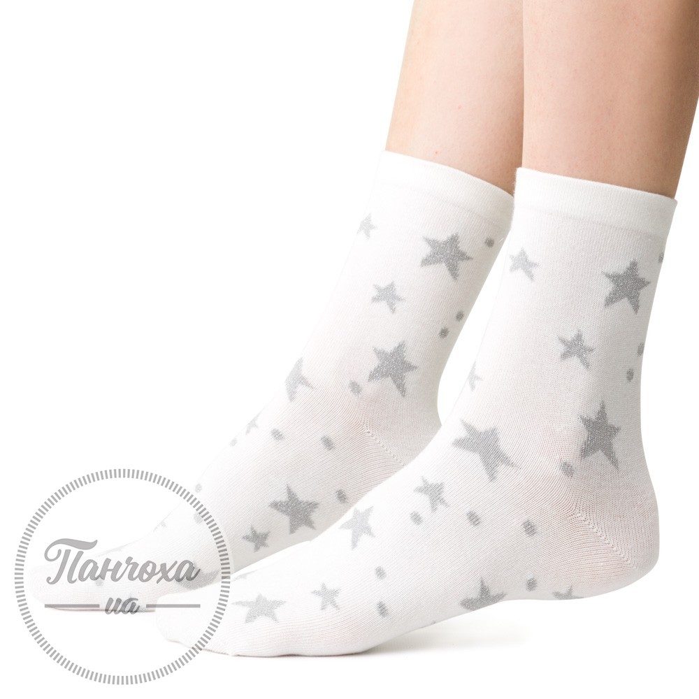 Шкарпетки жіночі STEVEN 099 (зірки) р.38-40 молочний Шкарпетки жіночі STEVEN 099 (зірки) р.38-40 молочний