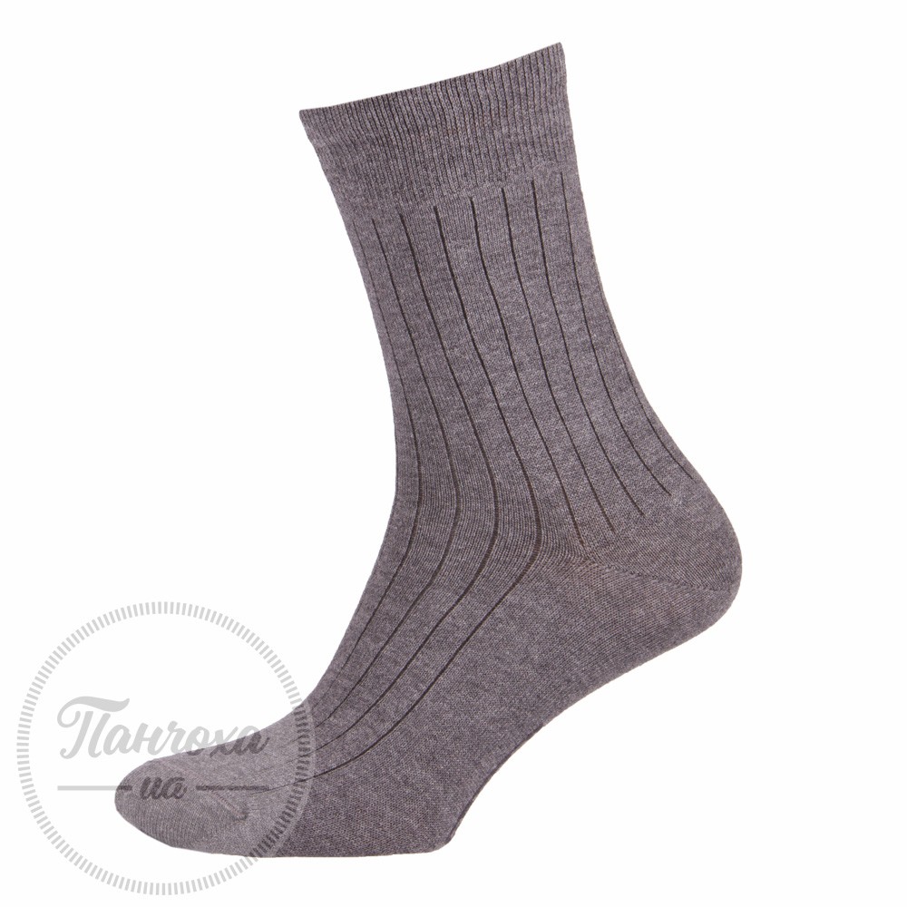 Шкарпетки чоловічі DIWARI CLASSIC (90% cotton), р.25, 030 Темно-сірий 