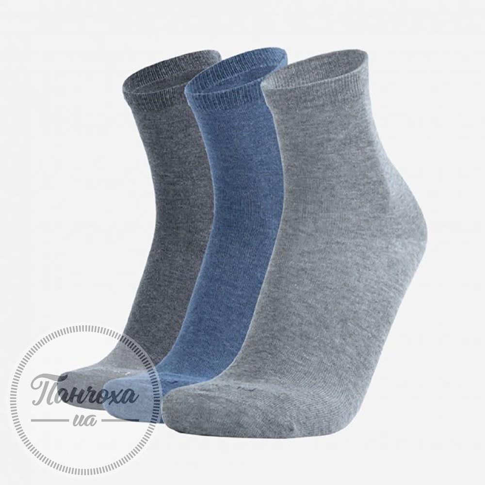 Шкарпетки чоловічі Дюна 1065 (3 пари) р.25-27 Синій-сірий