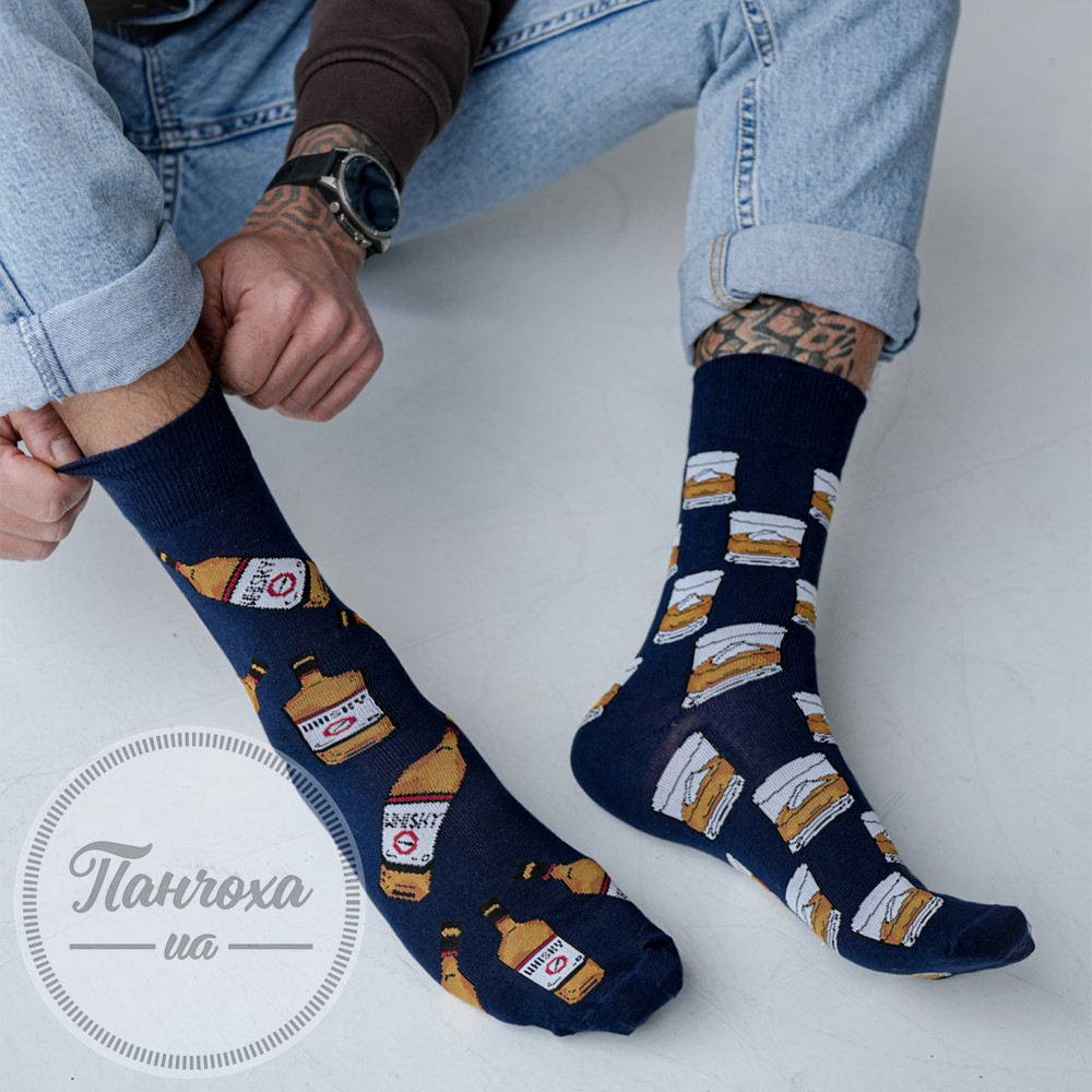 Шкарпетки чоловічі MILENA Whisky р.43-46 Синій Шкарпетки чоловічі MILENA Whisky р.43-46 Синій