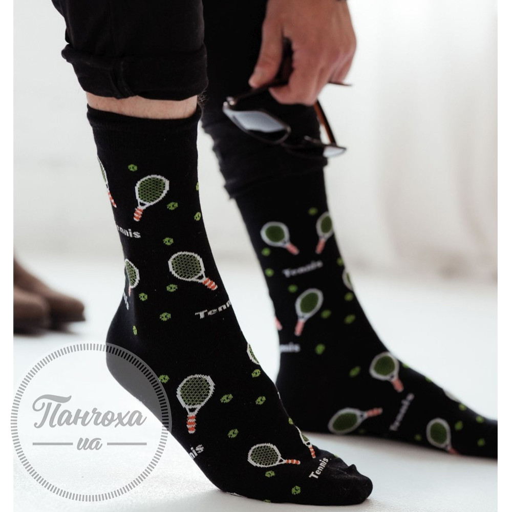 Шкарпетки чоловічі MILENA Tenis р.39-42 Чорний Шкарпетки чоловічі MILENA Tenis р.39-42 Чорний