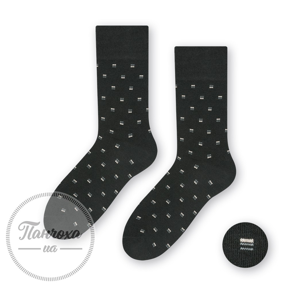 Шкарпетки чоловічі STEVEN SUITLINE 056 (wzory2) р.42-44 темно-сірий