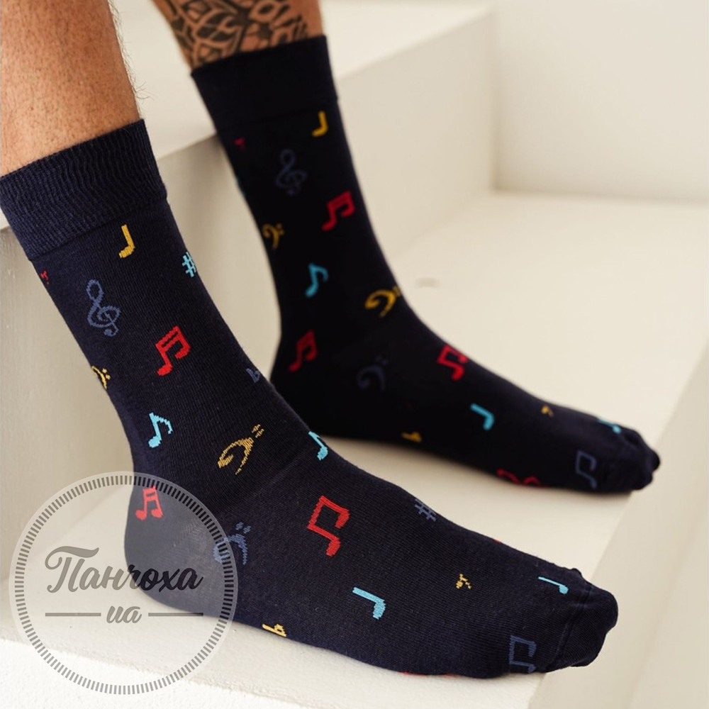 Шкарпетки чоловічі MILENA Nutki р.39-42 Синій Шкарпетки чоловічі MILENA Nutki р.39-42 Синій