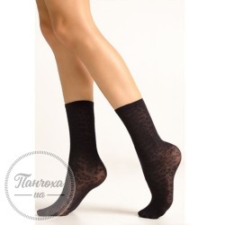 Шкарпетки жіночі LEGS CALZINO LEOPARDATE р.36-40 Чорний
