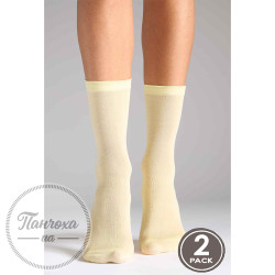 Шкарпетки LEGS SOCKS SILK LYOCELL G24 (2 пари) р.36-40 Latte/yellow