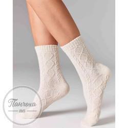 Шкарпетки жіночі LEGS SOCKS WOOL ROMB W35 (2 пари) р.36-41 Milk-grey