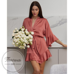 Халат женский JULIA 105_48 p.46-48 терракотовый