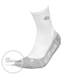 Шкарпетки чоловічі INMOVE Runner Silver р.41-43 Білий-сірий