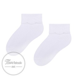 Шкарпетки для дівчат STEVEN 145 (однотонні) р.17-19 білий