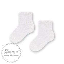 Шкарпетки для дівчат STEVEN 145 (люрекс) р.17-19 срібний