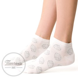 Шкарпетки жіночі STEVEN 114 (полуниця-люрекс) р.38-40 молочний