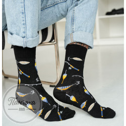 Шкарпетки чоловічі MILENA Wedki i splawiki р.39-42 Чорний