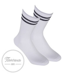 Шкарпетки жіночі WOLA (високі в смужку-люрекс) 994 р.36-38 Білий-чорна смужка