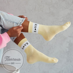 Носки Женские MILENA (LOVE) p.37-41 желтый