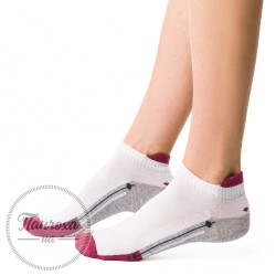 Шкарпетки жіночі STEVEN 050 (line1) р.38-40 білий-сірий