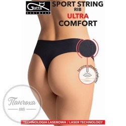 Труси жіночі Gatta Sport String RIB Ultra Comfort (black, L)