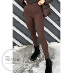 Легінси жіночі корегуючі на хутрі р.L Шоколадний