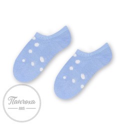 Шкарпетки дитячі STEVEN 148 (горох) p.29-31 блакитний