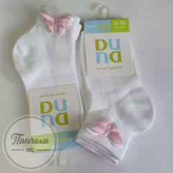 Носки Детские Дюна 468 р. 12 Белый / бабочка светло-розовый