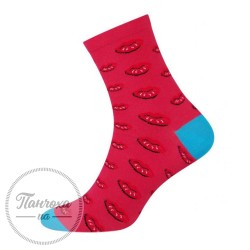 Шкарпетки жіночі MORE 078 (LIPS) р.35-38 червоний