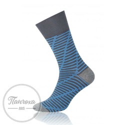 Шкарпетки чоловічі STEVEN SUITLINE 056 (kreski) р.45-47 сірий