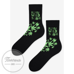 Носки Мужские MARILYN (WEED LOVE) р. 41-45 черный