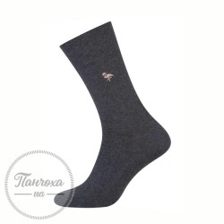 Шкарпетки чоловічі MORE 051 (LOGO) р.43-46 сірий меланж