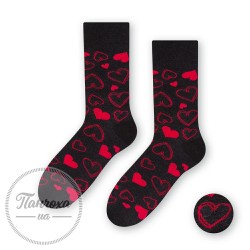 Шкарпетки чоловічі STEVEN 136 (серця 1) р.44-46 темно-сірий