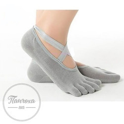 Носки Женские REBEKA для йоги с резинкой р. 35-40 серый