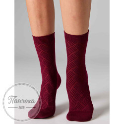 Шкарпетки жіночі LEGS SOCKS WOOL HERRIGBONE W36 (2 пари) р.36-41 Bordo-rose