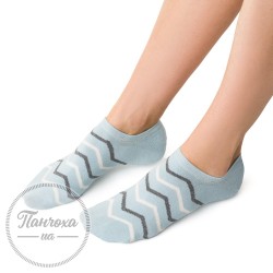 Шкарпетки жіночі STEVEN 021 (зиг-заг) р.35-37 св.блакитний