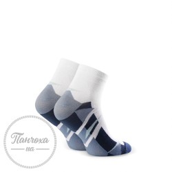 Шкарпетки чоловічі STEVEN 054 Sport 7 р.41-43 білий-джинс