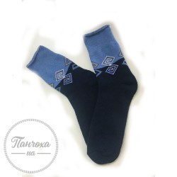 Шкарпетки жіночі Master махрові 115 (орнамент) р.23-25 Чорний