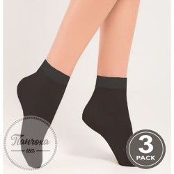 Шкарпетки жіночі LEGS 152 SUNNY 15 (3 пари) One size Nero