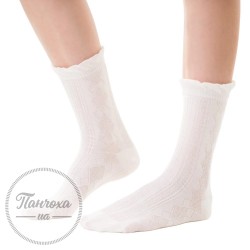 Шкарпетки жіночі STEVEN 066 (візерунок) р.35-37 Молочний