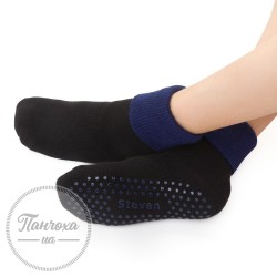 Шкарпетки дитячі STEVEN 038 ABS (крапки) р.29-31 Чорний