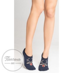 Шкарпетки жіночі LEGS ANGORA ABS EXTRA LOW (олень) р.36-40 Темно-сірий