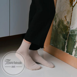 Носки Женские STEVEN 037 (гладкие) р. 38-40 св. бежевый