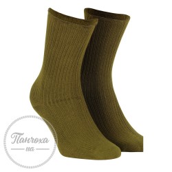 Шкарпетки жіночі WOLA (з рюшем) р.one size Хакі акрил
