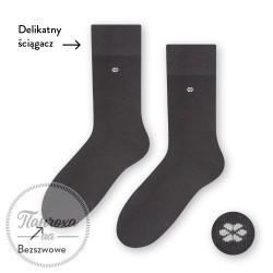 Шкарпетки чоловічі STEVEN SUITLINE (квіточка-без тиску) 056 р.45-47 сірий