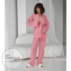Домашній костюм SINEL (муслін) (кімоно+штани) р.L Рожевий