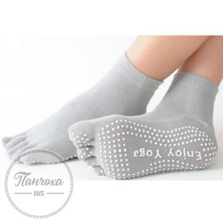 Шкарпетки жіночі REBEKA для йоги р.35-40 Св.сірий