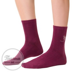 Шкарпетки жіночі STEVEN 099 (дрібний візерунок 3) р.35-37 бордовий