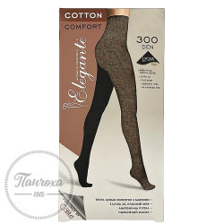 Колготы женские ELEGANTE COTTON 300 (в рубчик), р. 2, Cappuccino