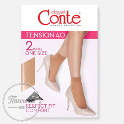 Шкарпетки жіночі CONTE TENSION 40 (EU), р.23-25, Natural