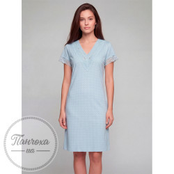 Ночная рубашка женская ROKSANA 1174 (горох) р. L голубой